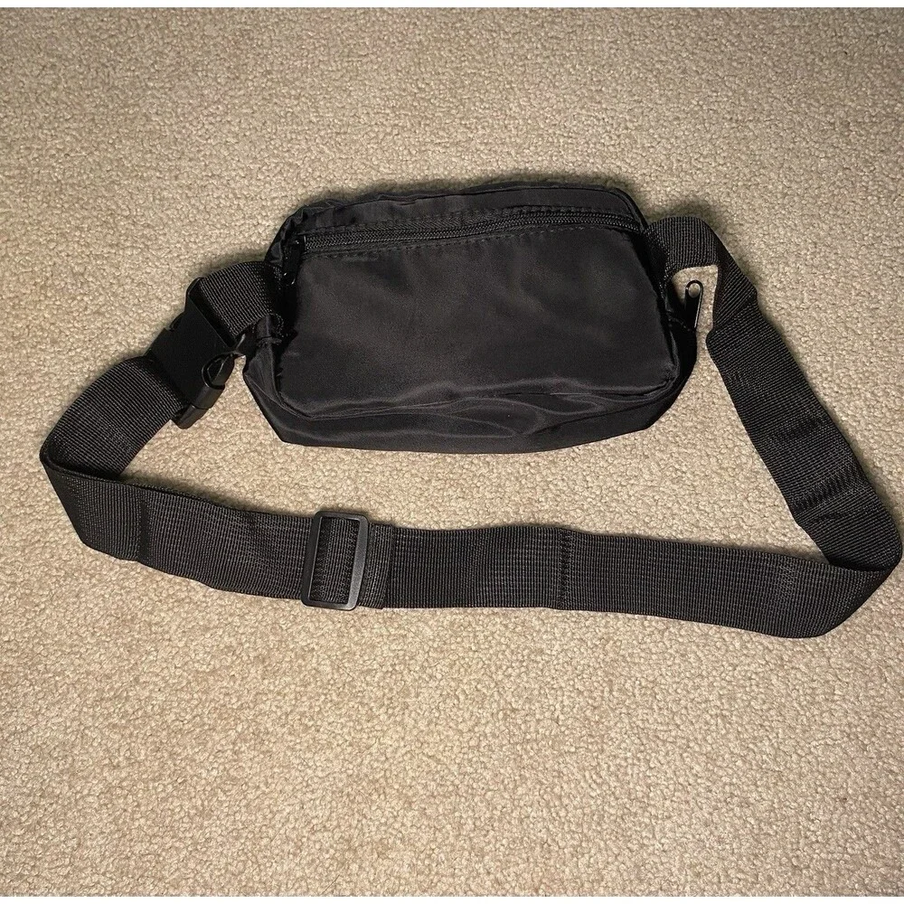 Hit Promo Target Anywhere Belt Bag Black Nylon Fanny Pack Crossbody Sling